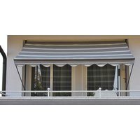 Angerer Freizeitmöbel Klemmmarkise, grau gestreift, Ausfall: 150 cm, versch. Breiten von Angerer Freizeitmöbel