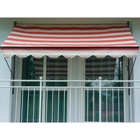 Angerer Freizeitmöbel Klemmmarkise, rot/beige, Ausfall: 150 cm, versch. Breiten von Angerer Freizeitmöbel