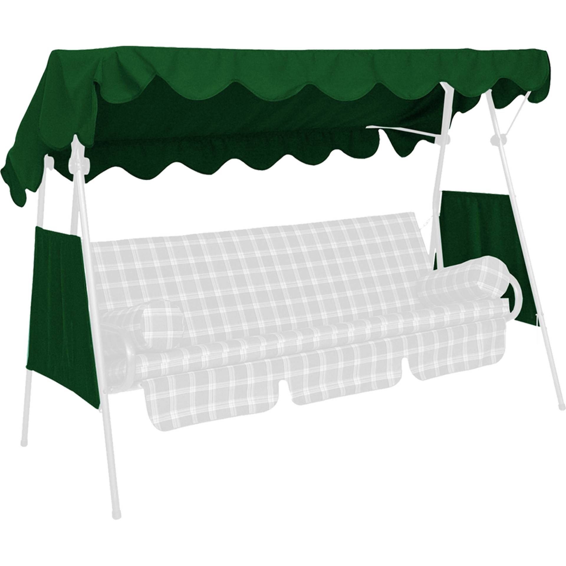 Angerer Freizeitmöbel Sonnendach für 3-Sitzer Hollywoodschaukel Polyethylen grün 200 x 120 cm von Angerer Freizeitmöbel
