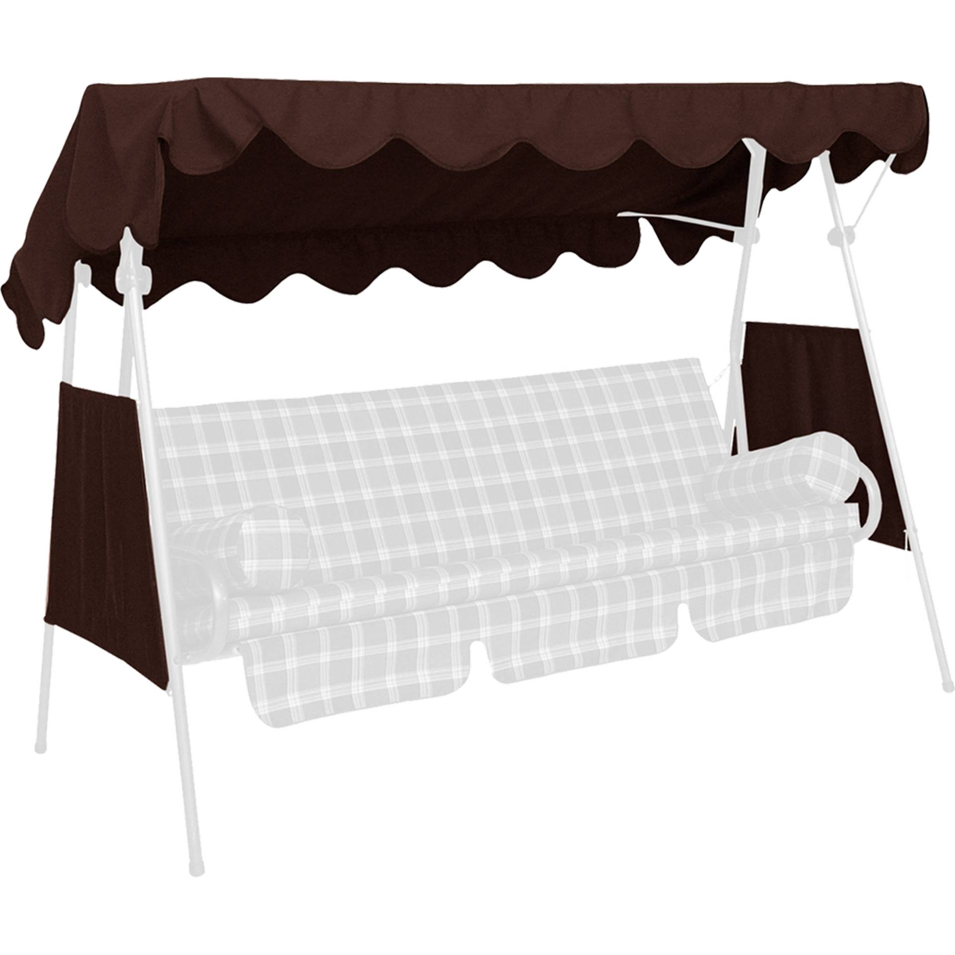 Angerer Freizeitmöbel Sonnendach für 3-Sitzer Hollywoodschaukel Swingtex braun 200 x 120 cm von Angerer Freizeitmöbel