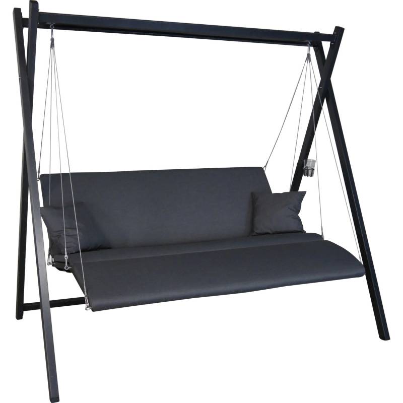 Angerer Hollywoodschaukel Relax Zip Anthrazit 3-Sitzer von Angerer Freizeitmöbel