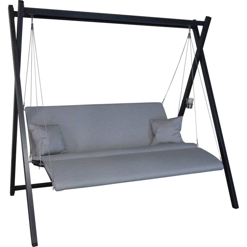 Angerer Hollywoodschaukel Relax Zip Granit 3-Sitzer von Angerer Freizeitmöbel