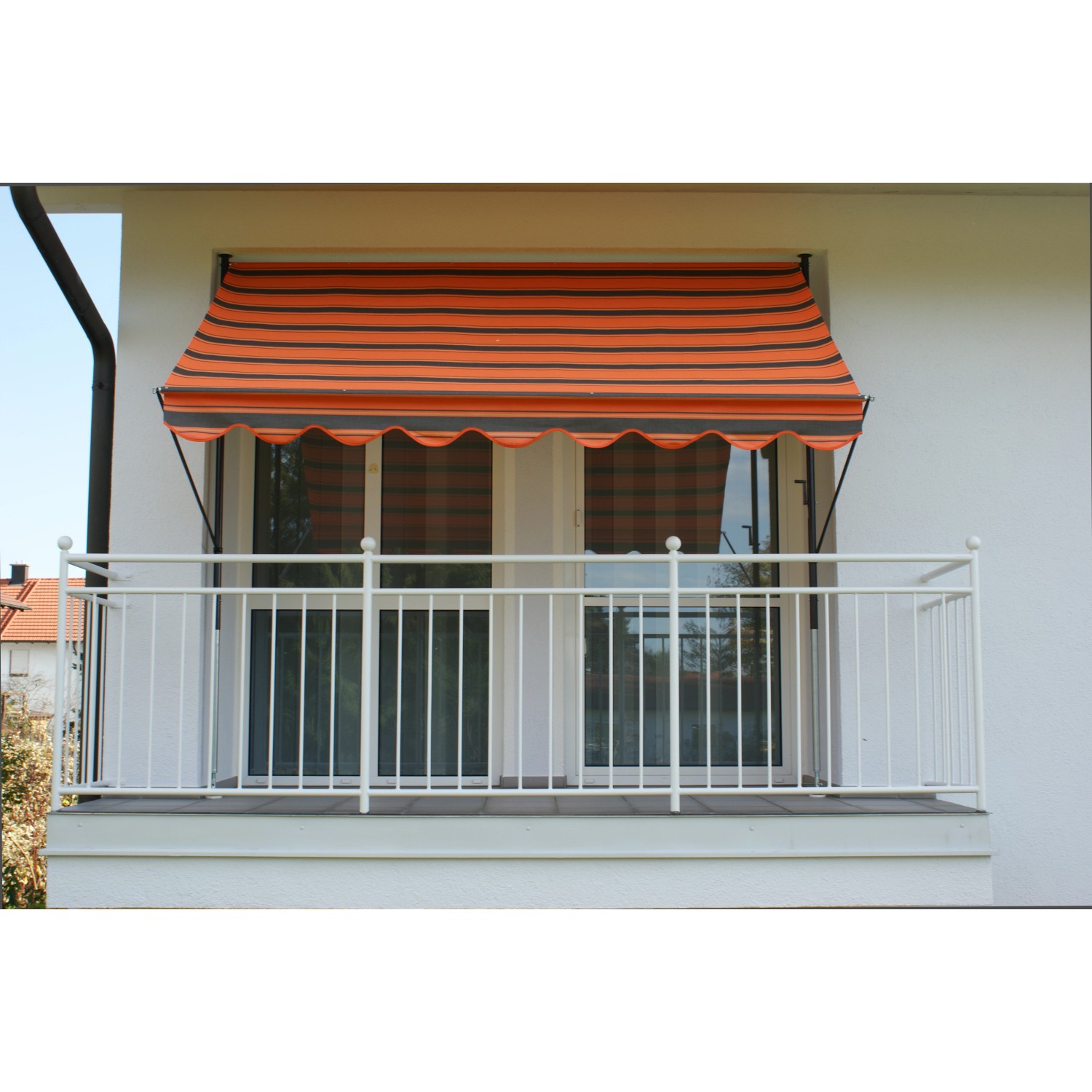 Angerer Klemmmarkise Exklusiv Orange-Braun 150 cm x 300 cm von Angerer Freizeitmöbel