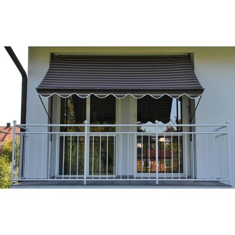 Angerer Klemmmarkise Exklusiv Schokobraun-Creme 150 cm x 300 cm von Angerer Freizeitmöbel