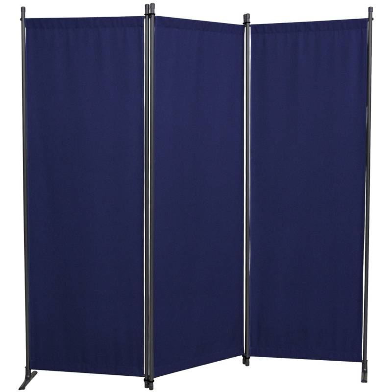 Angerer Paravent 3-tlg. Swingtex Blau von Angerer Freizeitmöbel