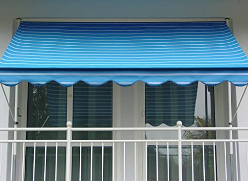 Angerer Freizeitmöbel GmbH Klemmmarkise Exklusiv - Markise für Sonnenschutz - Montage ohne Bohren und Dübeln - ideale Balkonmarkise für Mietwohnungen (Blau, 200 cm) Angerer Freizeitmöbel GmbH Klemmmarkise Exklusiv - Markise für Sonnenschutz - Montage ohne Bohren und Dübeln - ideale Balkonmarkise für Mietwohnungen (Blau, 200 cm) von Angerer Freizeitmöbel GmbH