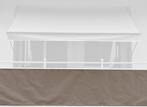 Angerer Balkonbespannung Style 75 cm Style Taupe Länge: 8 Meter von Angerer Freizeitmöbel GmbH