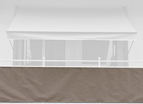 Angerer Freizeitmöbel GmbH Balkonbespannung Style 75 cm (Taupe, Länge: 8 Meter) Angerer Freizeitmöbel GmbH Balkonbespannung Style 75 cm (Taupe, Länge: 8 Meter) von Angerer Freizeitmöbel GmbH