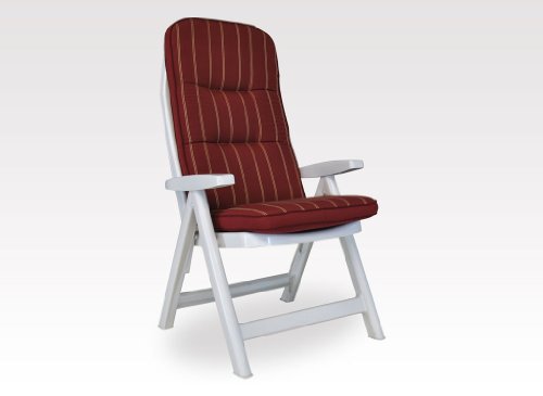 Angerer Freizeitmöbel GmbH Auflage für Gartenmöbel - Stuhlauflage hoch Made in Germany (Bordeaux-Creme gestreift) Angerer Freizeitmöbel GmbH Auflage für Gartenmöbel - Stuhlauflage hoch Made in Germany (Bordeaux-Creme gestreift) von Angerer Freizeitmöbel GmbH