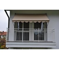 Klemmmarkise beige/braun 200 cm von Angerer