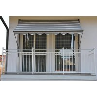 Klemmmarkise grau gestreift 250 cm von Angerer