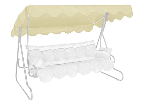Angerer Freizeitmöbel GmbH Hollywoodschaukel Sonnendach - passend für viele 3-Sitzer Hollywoodschaukeln - Schaukeldach Made in Germany (PE beige, 210 x 145 cm) Angerer Freizeitmöbel GmbH Hollywoodschaukel Sonnendach - passend für viele 3-Sitzer Hollywoodschaukeln - Schaukeldach Made in Germany (PE beige, 210 x 145 cm) von Angerer Freizeitmöbel GmbH