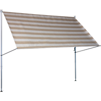 Klemmmarkise Premium 300 cm Streifen taupe von Angerer