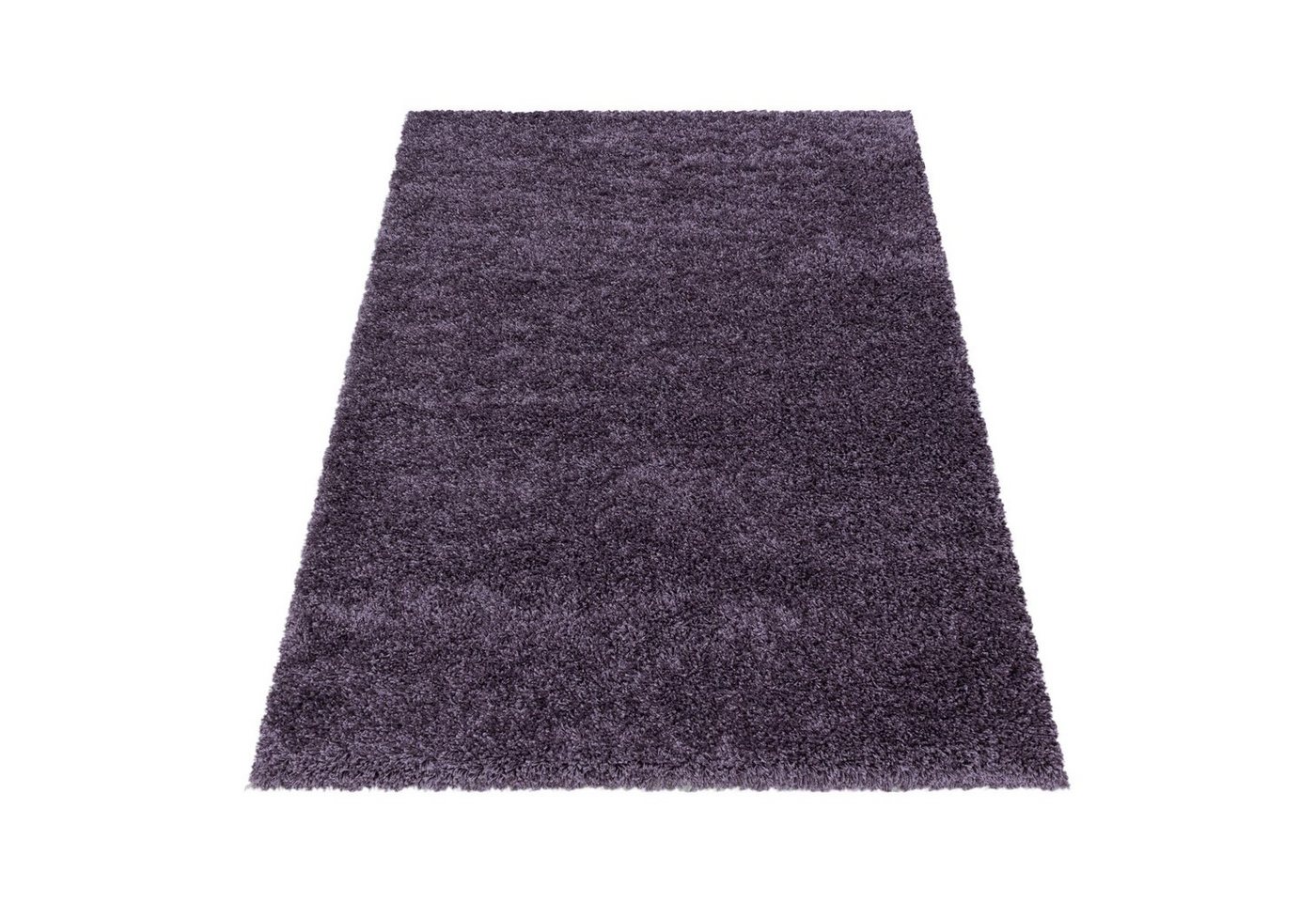 Hochflor-Teppich Shaggy Hochflorteppich Uni Wohnzimmer Langflorteppich, Angeycasa von Angeycasa