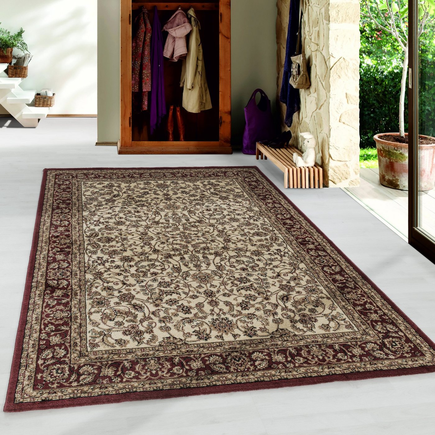 Orientteppich Orientteppich Wohnzimmer orientalisch Kurzflorteppich Designteppich, Angeycasa von Angeycasa