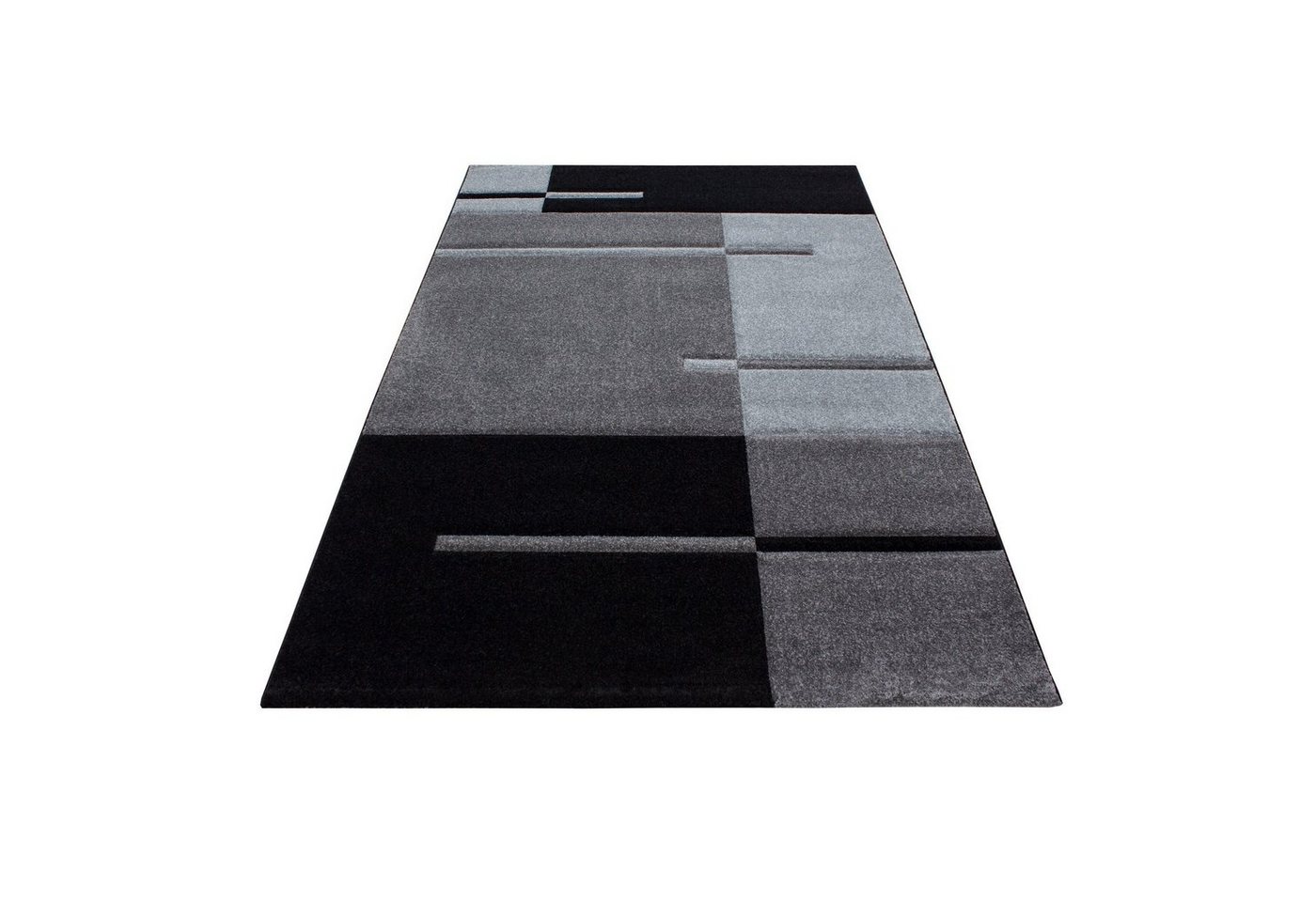 Teppich Kurzflorteppich Designteppich Streifenmuster 3D, Angeycasa, rechteckig, Höhe: 7 mm, Wohnzimmer Esszimmer Schlafzimmer von Angeycasa
