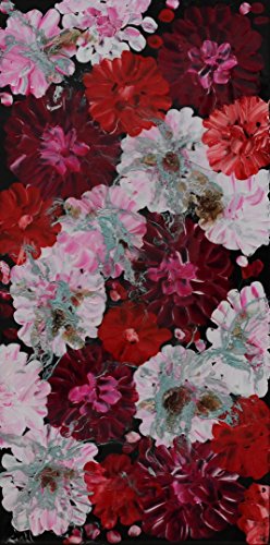 Angie Decoration 408010 Floral Rot Wandbild von Angie Decoration