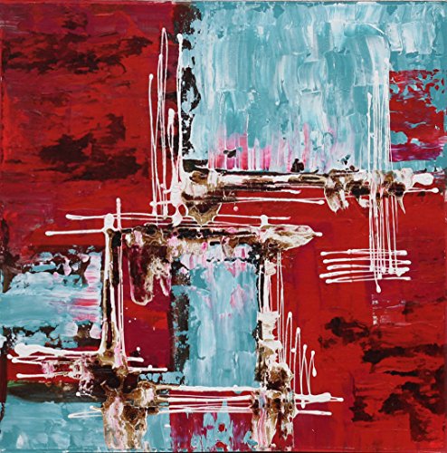 Angie Decoration Tokio Fliese Rahmen, Acryl, rot, 70 x 70 cm von Angie Decoration