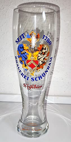 AngiesStrickZauber :verkauft: Weißbierglas/Brauerei Schönram/Weizenbierglas / 0,5 Liter von AngiesStrickZauber