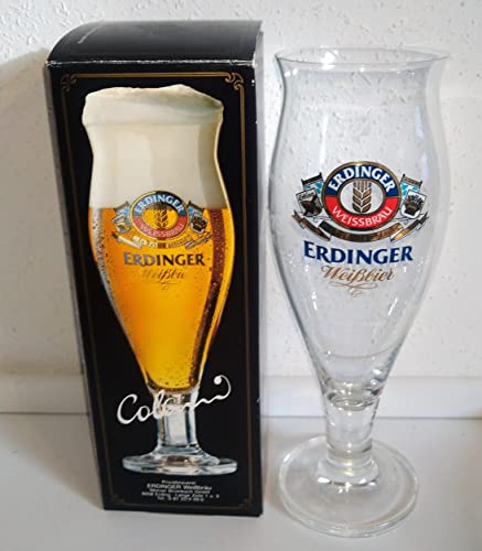 Erdinger/Weißbieglas Colani / 1 x Erdinger Colani Glas im Original Karton / 0,5 Liter Glas/l Bier Tulpe/Ritzenhoff/Weißbier Gläser/Cristal-Gläser / 1 Stück von AngiesStrickZauber