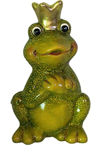 Froschkönig / Dekofigur/ Frosch / Froschfigur / Dekofigur / Keramik / Gartenfigur / Höhe ca. 20 cm von AngiesStrickZauber