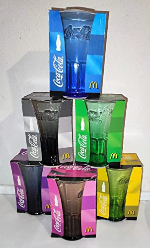 Komplettes Set 2008 / Mc Donald's/NEU/Sammelgläser/Coca-Cola/Deutschland/Glas/Gläser/Limitierte Edition / 6 Farben von AngiesStrickZauber