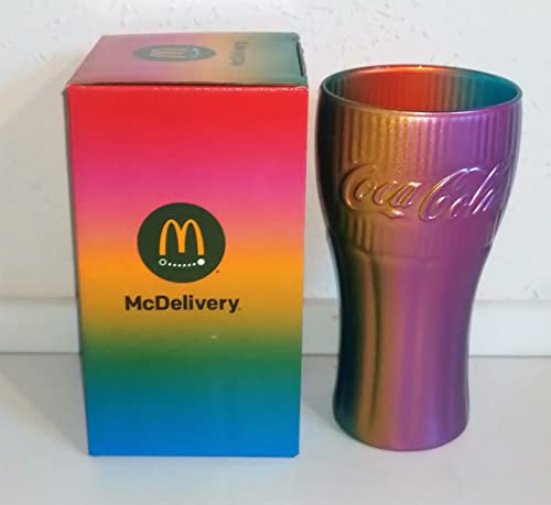 McDelivery/Glas/Gläser/Limitierte Edition/RegenbogenGlas/Mc Donald's / 2022 / NEU/Sammelglas/Colaglas/Coca-Cola von AngiesStrickZauber