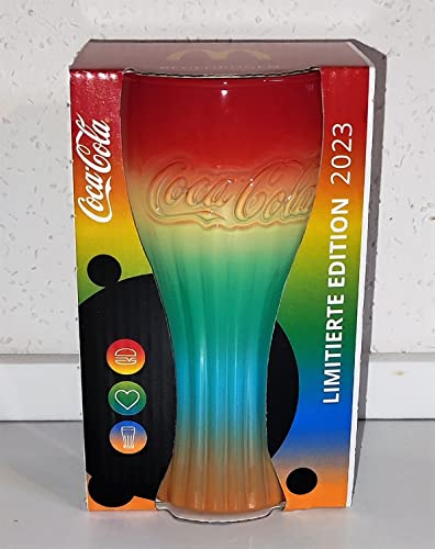 AngiesStrickZauber RegenbogenGlas/Mc Donald's / 2023 / NEU/Sammelglas/Coca-Cola/Deutschland / / Glas/Gläser/Limitierte Edition /, Mehrfarbig von AngiesStrickZauber