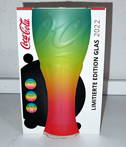 RegenbogenGlas/Mc Donald's / 2022 / NEU/Sammelglas/Coca-Cola/Österreich / / Glas/Gläser/Limitierte Edition / von AngiesStrickZauber