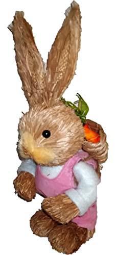 Strohhase / Deko-Figur / Hase / Osterfigur / Hase / Ostern - Frühling / Stroh-Hase / Heu-Hase / Höhe ca. 33 cm von AngiesStrickZauber