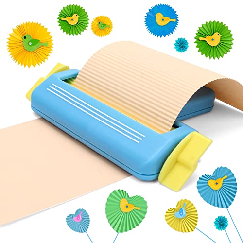 Papier-Crimper zum Basteln, AngleKai Craft Papier Crimper Tool für die Herstellung von Wellenformer, DIY Arts Crafts (Blau) von Anglekai