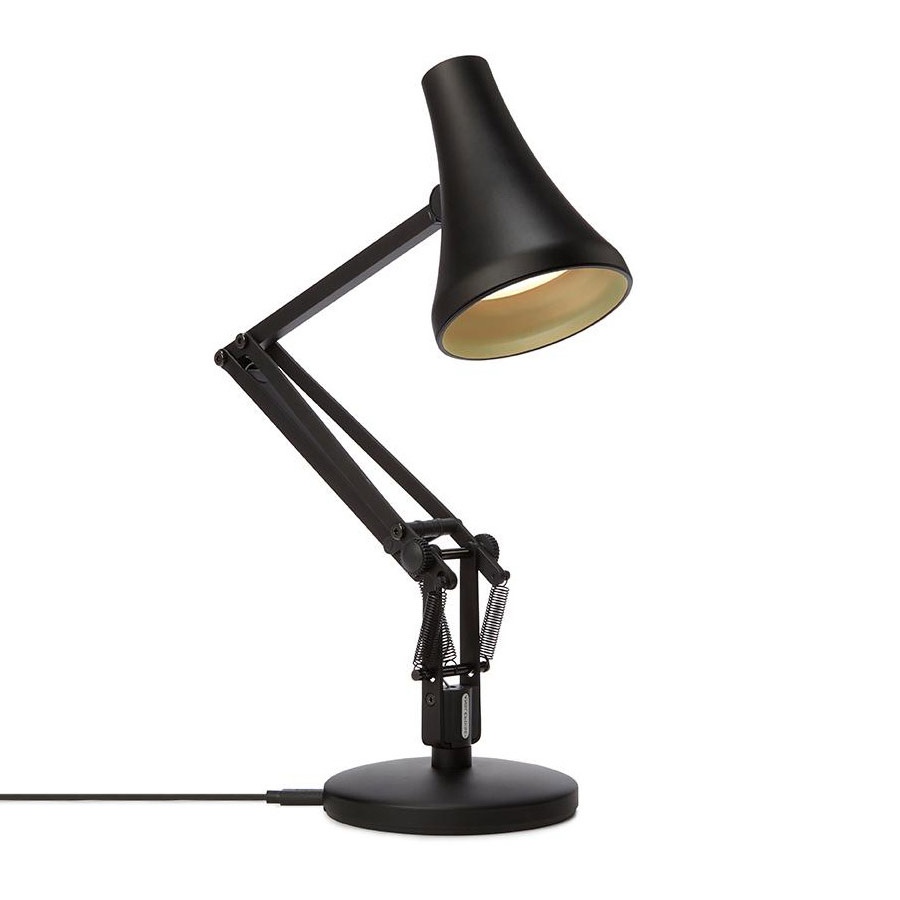 Anglepoise - 90 Mini Mini LED Tischleuchte - kohlenschwarz/schwarz/H 40cm /3000K/470lm/CRI 80 von Anglepoise