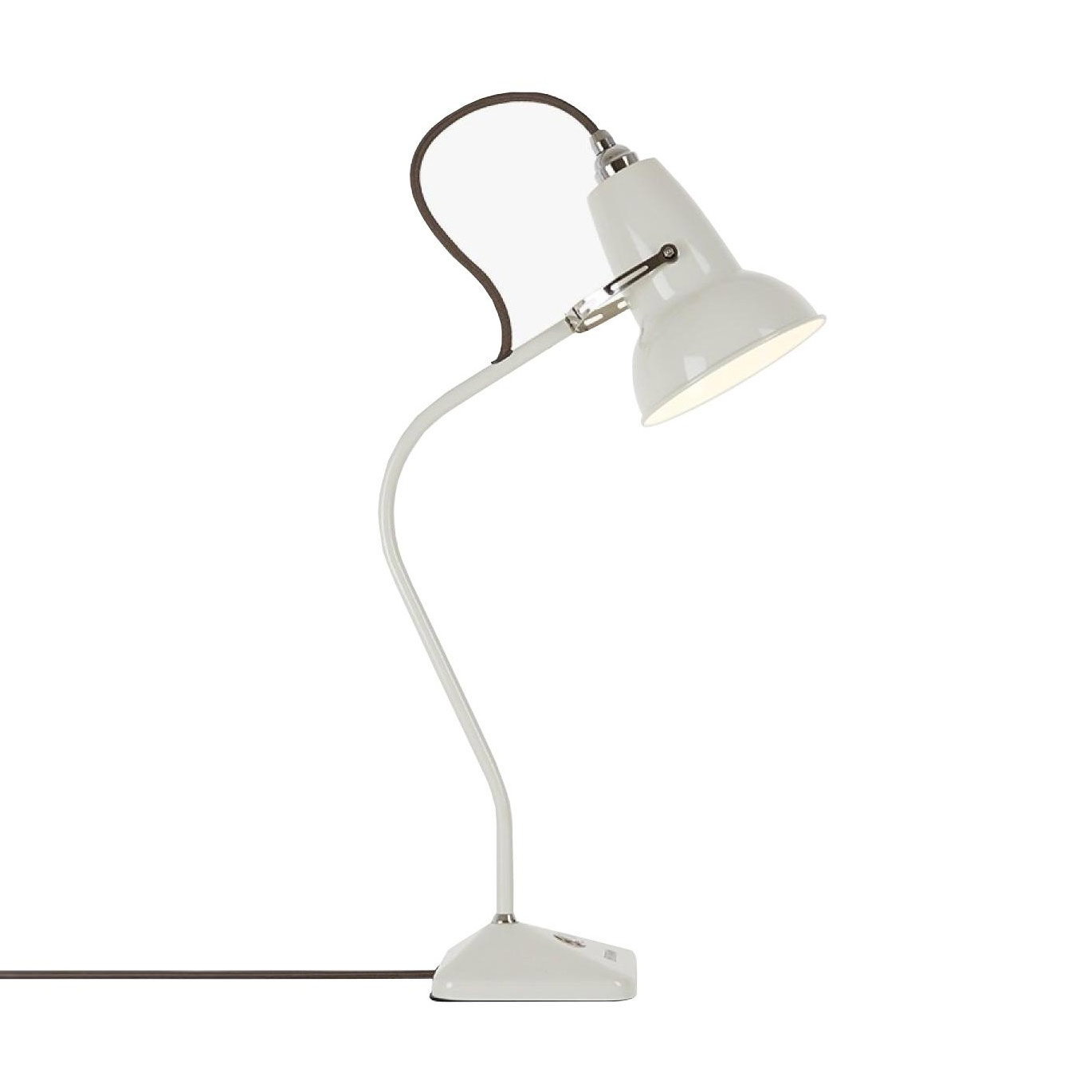 Anglepoise - Original 1227 Mini Tischleuchte - leinenweiß/glänzend/BxH 28x52cm/ohne Leuchtmittel von Anglepoise