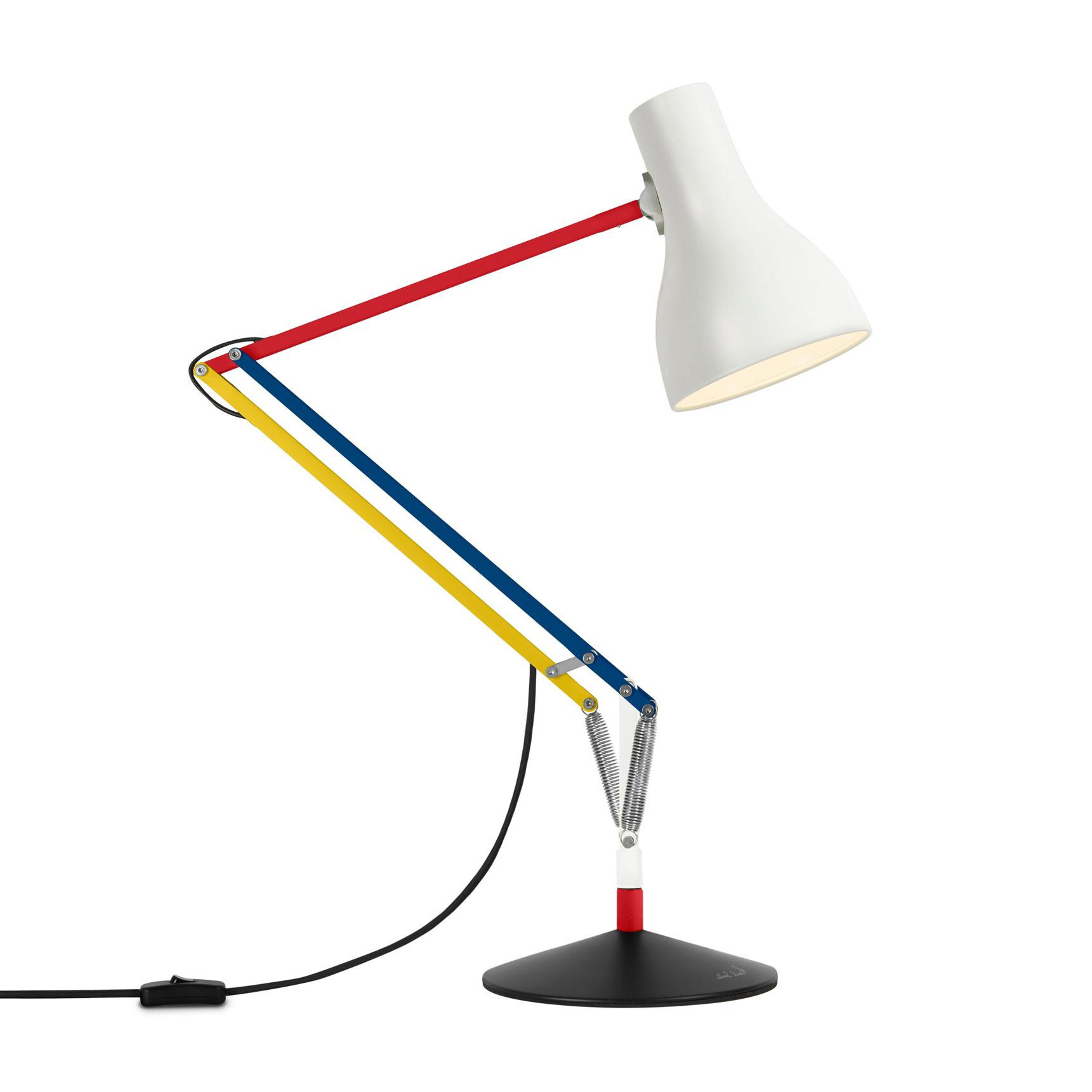 Anglepoise - Paul Smith Type 75 Schreibtischleuchte - Edition 3 / rot - mehrfarbig/mehrfarben/H 66cm/inkl. LED E27 10W 806lm 2700K von Anglepoise