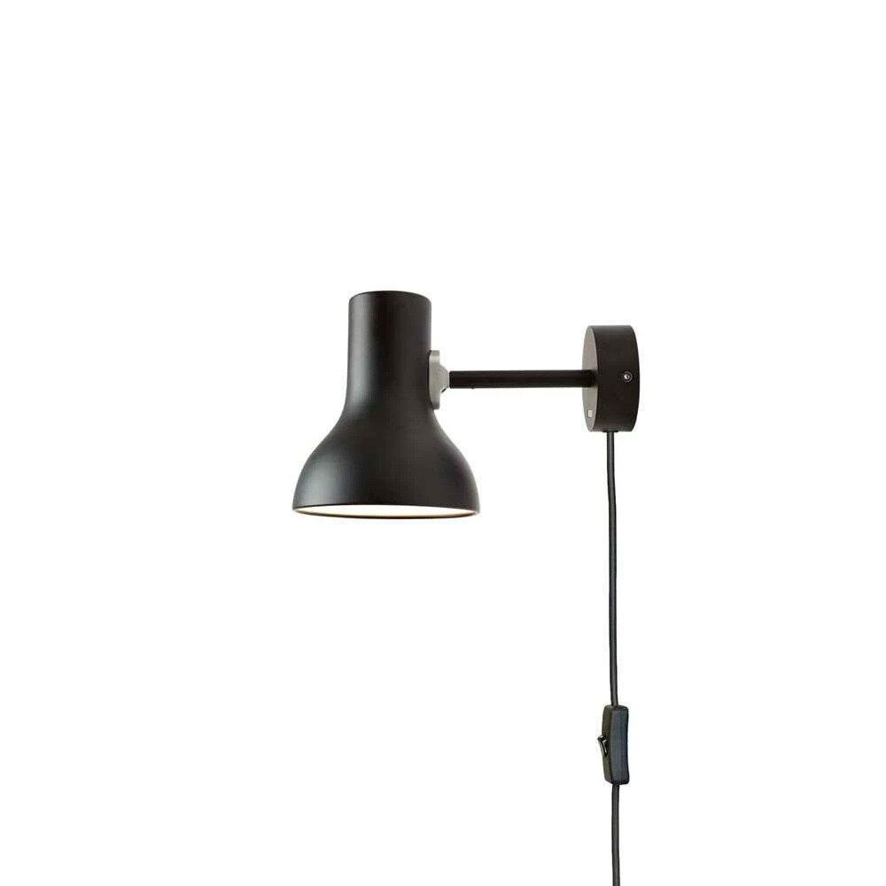 Anglepoise - Type 75 Mini Wandleuchte w/Cable Jet Black von Anglepoise