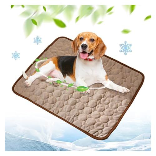 AngloCrate Kühlkissen für Hunde und Katzen, waschbar, tragbar, für Zuhause und draußen, hält Haustiere kühl (Braun, XS) von AngloCrate