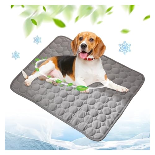AngloCrate Kühlkissen für Hunde und Katzen, waschbar, tragbar, für Zuhause und draußen, hält Haustiere kühl (Grau, XS) von AngloCrate