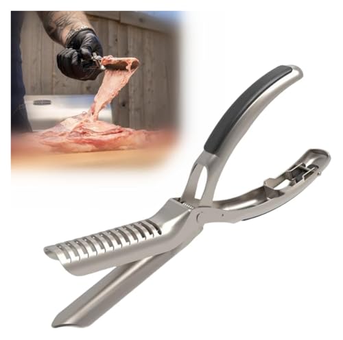 AngloCrate Rib Prep Pro, Rib Prep Tool Membranentferner für Grill-Enthusiasten, 304 Edelstahl, Küchen-/Grill-Gadget-Set, spülmaschinenfest (1 Stück) von AngloCrate