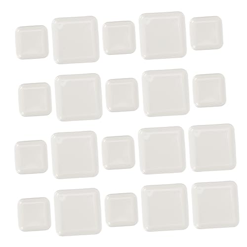 20St Tischset Schaukeln Beine Stuhlbein-Bodenschoner Gel Nicht bodenschutz Floor Protector wasserbarriere antirutsch Tischfüße rutschfeste Matten rutschfeste Möbelpads Sport Weiß Angoily von Angoily
