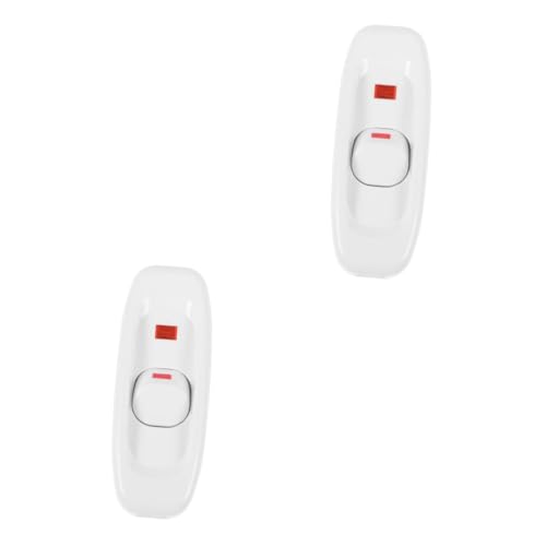 2st Schaltknopf Schalten Schalterteil Für Tischlampe Ersatzschalter Elektrischer Lichtschalter Schalter Für Nebenleuchte Nachttischlampenschalter Schalter Ersetzen Weiß Plastik Angoily von Angoily