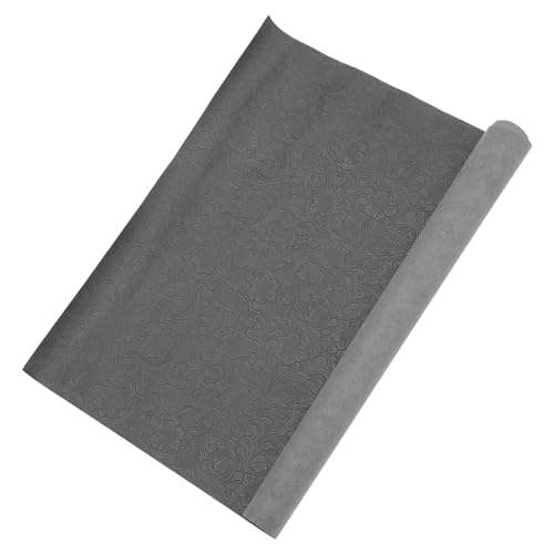 Angoily 1 Rolle Kunstleder Dekorationsmaterial Geometrischem Muster Glänzend Dünnes Kunstleder für DIY Handwerksprojekte Taschen Kleidung und Mehr von Angoily