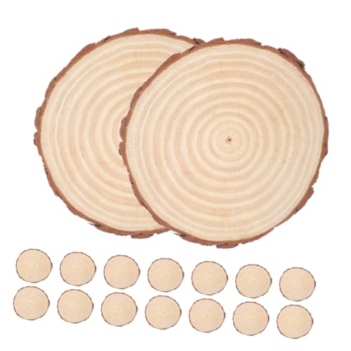 Angoily 1 Satz Bastelrohlinge Einfache Scheiben Unvollendete Holzkreise Kreisrohlinge Token Leere Runden Runde Scheiben Ornament Sublimation DIY Untersetzer Scheiben 20 Stück von Angoily