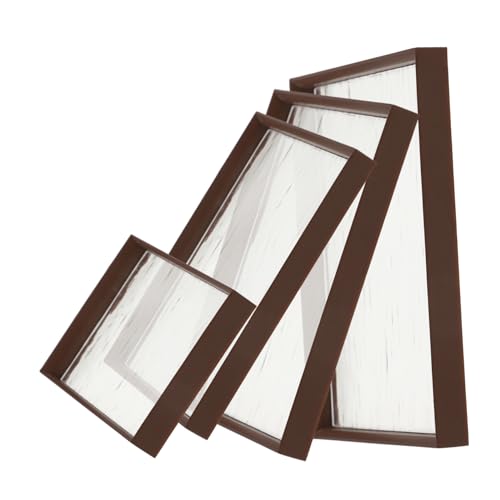 Angoily 1 Satz Begonien-blumentablett Miniatur-puppenhaus Mini-essenstablett Puppenhaus-Miniatur-tablett Mini-küchentablett-Requisite Winziges Tablettdekor Light Brown Hölzern von Angoily