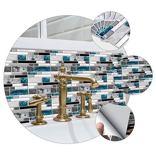 Angoily 1 Satz Blaue Achataufkleber Fliesenaufkleber Wand Bad Mosaik Wände Klebstoff Marmor Abziehbilder Schaufensteraufkleber Marmor Aufkleber Pvc 9 Stück Angoily 1 Satz Blaue Achataufkleber Fliesenaufkleber Wand Bad Mosaik Wände Klebstoff Marmor Abziehbilder Schaufensteraufkleber Marmor Aufkleber Pvc 9 Stück von Angoily