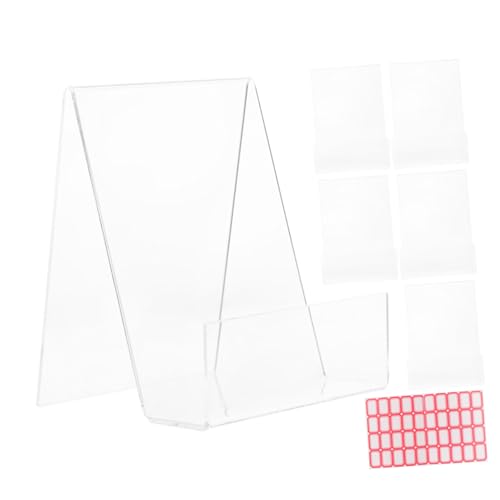 Angoily 1 Satz Buch Steht Gestell Bücher Buchständer Zum Ausstellen Für Stand Veranstalter Schlüssel Transparenter Displayhalter Klarer Buchständer Ausstellungsbuchständer Acryl von Angoily