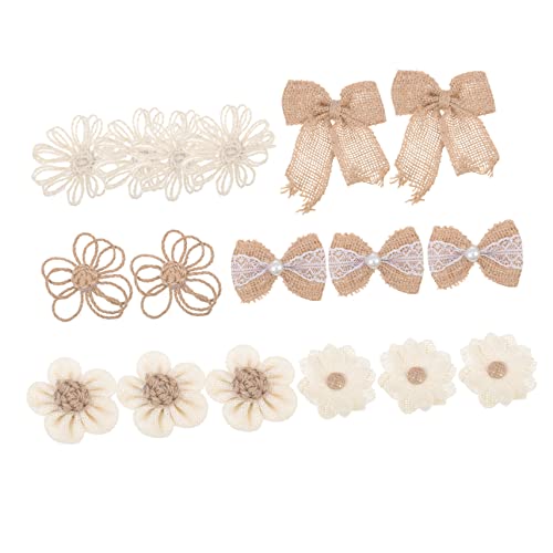 Angoily 1 Satz DIY Handgemachte Leinen Blumen Dekorationsset Umweltfreundliche Kunstblumen Für Kreative Bastelprojekte Für Hochzeiten Partys Und Zuhause 18 Stück von Angoily