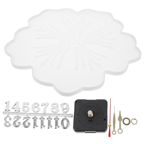 Angoily 1 Satz DIY Silikon Uhrform Blütenform für Wanduhren Dekorationen Kreative Bastelideen für und Familie Uhrwerk und Ziffern Angoily 1 Satz DIY Silikon Uhrform Blütenform für Wanduhren Dekorationen Kreative Bastelideen für und Familie Uhrwerk und Ziffern von Angoily