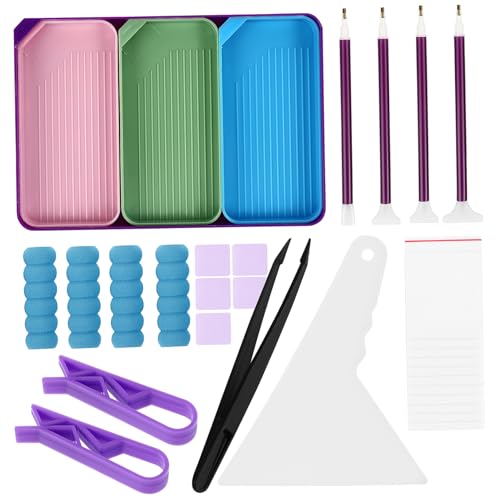 Angoily 1 Satz Diamant-Malwerkzeug Perlensortierschalen Diamantpunkt Bausatz Kunst Punktierset groß Tablett mit Strasssteinen Schmuckperlentabletts Nagelwerkzeug-Organizer-Tablett Plastik Angoily 1 Satz Diamant-Malwerkzeug Perlensortierschalen Diamantpunkt Bausatz Kunst Punktierset groß Tablett mit Strasssteinen Schmuckperlentabletts Nagelwerkzeug-Organizer-Tablett Plastik von Angoily