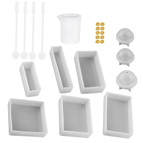 Angoily 1 Satz Diy Epoxidharz Silikonform Teiliges Adornment Mold für Handwerksprojekte Transparente Materialien Hohe Flexibilität für Schmuck und Heimdekoration von Angoily