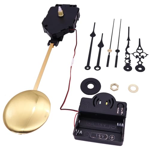 Angoily Wanduhr Mit Pendel Gong: 1 Satz Glockenspiel Oszillierende Bewegung Pendel Wanduhr DIY Wanduhr Bewegung Kit Mechanismus Uhr Zubehör Nicht Tickt Uhr Motor Quarz Uhr Motor Kit von Angoily